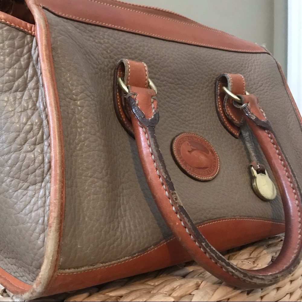 VINTAGE Dooney & Bourke Leather Satchel Handbag